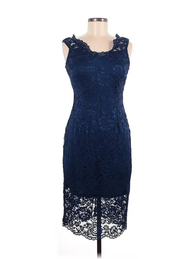 Pre-owned Marina Cocktail Dress In Blue