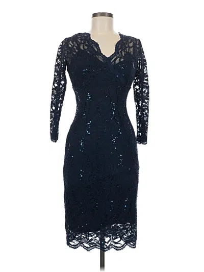 Pre-owned Marina Cocktail Dress In Blue