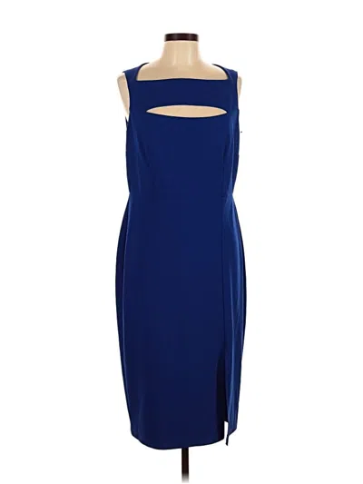 Pre-owned Marina Cocktail Dress In Blue