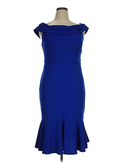 Pre-owned Marina Cocktail Dress In Blue