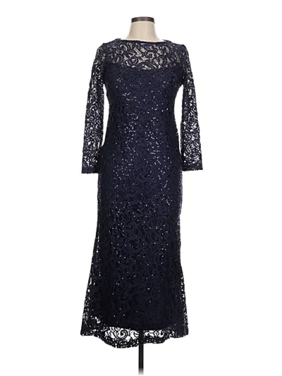 Pre-owned Marina Cocktail Dress In Blue