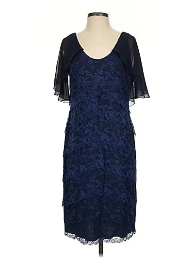 Pre-owned Marina Cocktail Dress In Blue