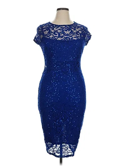 Pre-owned Marina Cocktail Dress In Blue