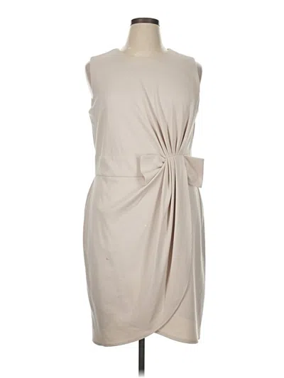 Pre-owned Marina Cocktail Dress In Brown