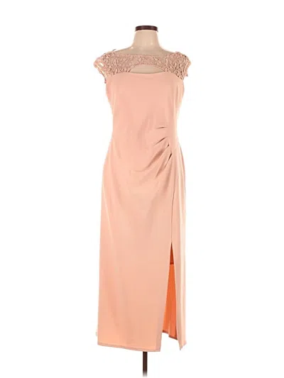 Pre-owned Marina Cocktail Dress In Brown