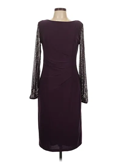 Pre-owned Marina Cocktail Dress In Burgundy
