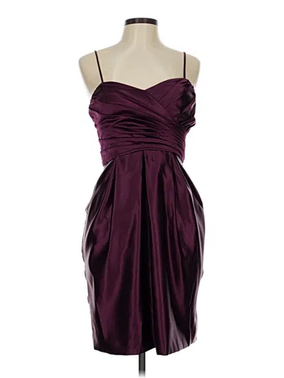 Pre-owned Marina Cocktail Dress In Burgundy