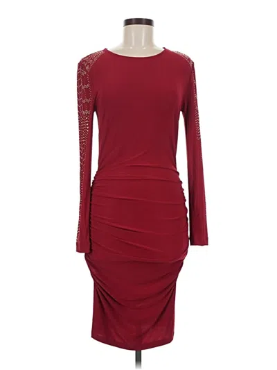 Pre-owned Marina Cocktail Dress In Burgundy