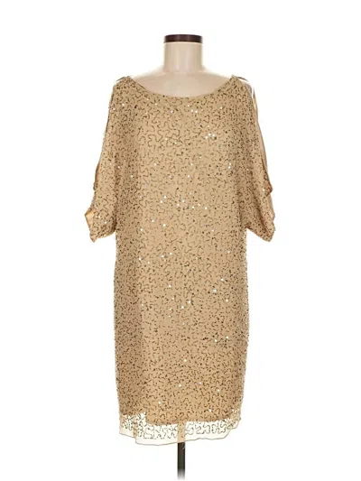 Pre-owned Marina Cocktail Dress In Gold