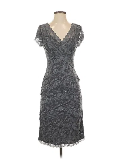 Pre-owned Marina Cocktail Dress In Gray