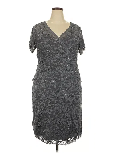 Pre-owned Marina Cocktail Dress In Gray