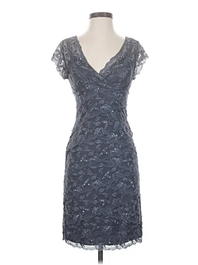 Pre-owned Marina Cocktail Dress In Gray