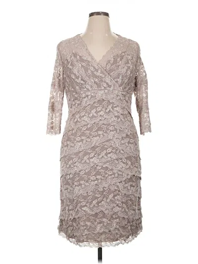 Pre-owned Marina Cocktail Dress In Gray