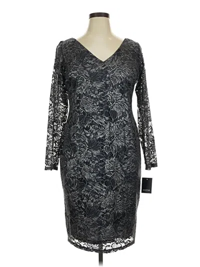 Pre-owned Marina Cocktail Dress In Gray