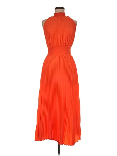 Pre-owned Marina Cocktail Dress In Orange