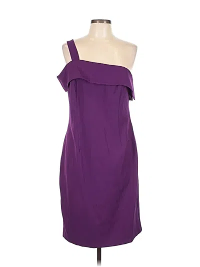 Pre-owned Marina Cocktail Dress In Purple