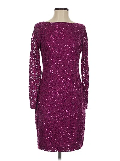 Pre-owned Marina Cocktail Dress In Purple