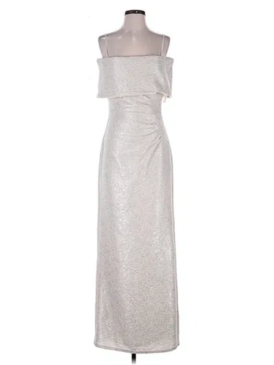 Pre-owned Marina Cocktail Dress In Silver