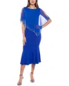 Marina One-piece Chiffon Overlay Dress