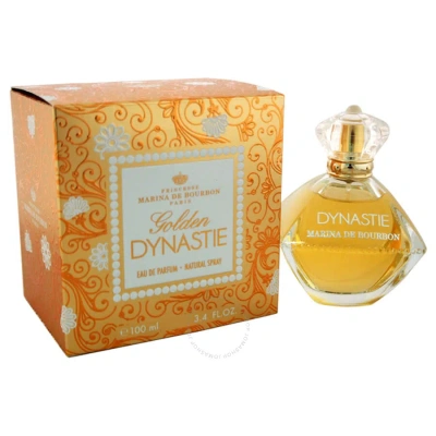 Marina De Bourbon Golden Dynastie By Princesse  For Women - 3.4 oz Edp Spray In Gold / Green / White