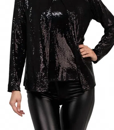 Marina Disco Dot Twin Blouse Set In Black