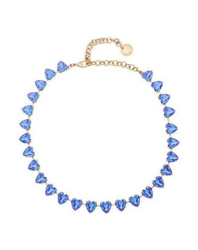 Marina Fossati Woman Necklace Blue Size - Metal