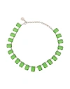 Marina Fossati Woman Necklace Green Size - Metal In Green