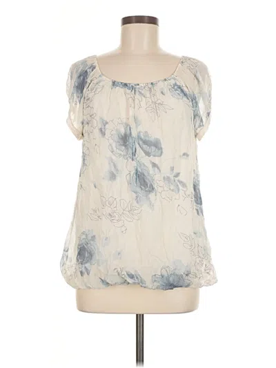 Pre-owned Marina Gigli Short Sleeve Blouse In White