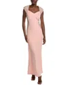 Marina 268963 Long Beaded Formal Evening Dress In Pink