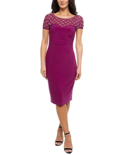 MARINA MARINA ITY BEADED MIDI DRESS
