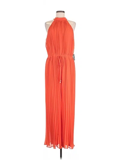 Pre-owned Marina Jumpsuit In Orange