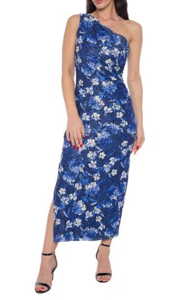 Marina Lace One-shoulder Maxi Dress