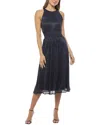 Marina Smocked Waist Dress In Blue