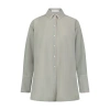 Marina Moscone Alex Shirt With Piping In Seafoam