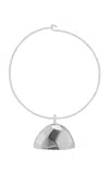 Marina Moscone Bell Choker In Silver