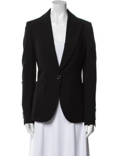 Pre-owned Marina Moscone Blazer In Blue