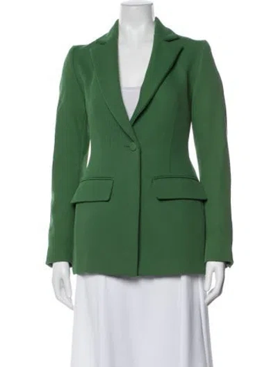 Pre-owned Marina Moscone Blazer In Green