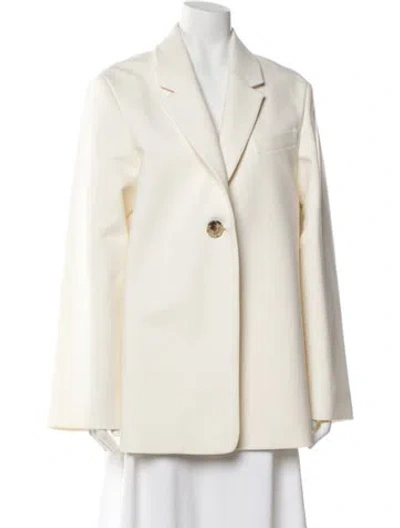 Pre-owned Marina Moscone Blazer In Neutral