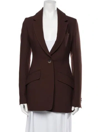 Pre-owned Marina Moscone Blazer W/ Tags In Brown