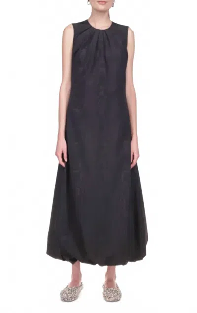 Marina Moscone Bubble Sheath Midi Dress In Black