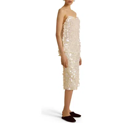 Marina Moscone Camisole W/ Paillette In White