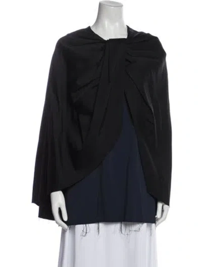 Pre-owned Marina Moscone Cape In Black