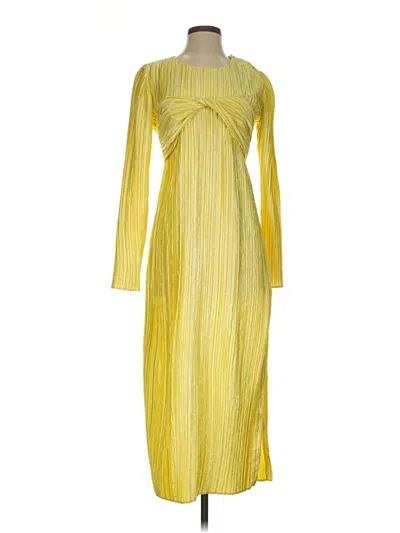 Pre-owned Marina Moscone Casual Dress In Yellow