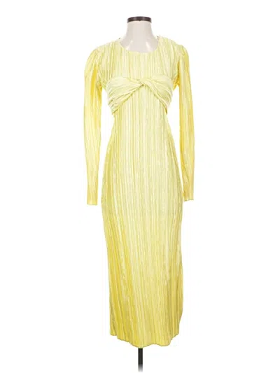 Pre-owned Marina Moscone Casual Dress In Yellow