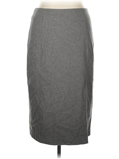 Pre-owned Marina Moscone Casual Skirt In Gray