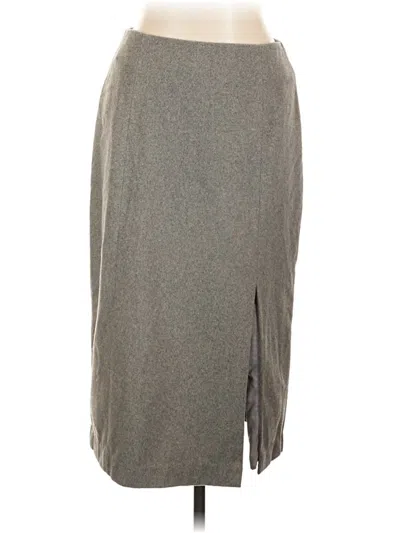 Pre-owned Marina Moscone Collective Casual Skirt In Gray