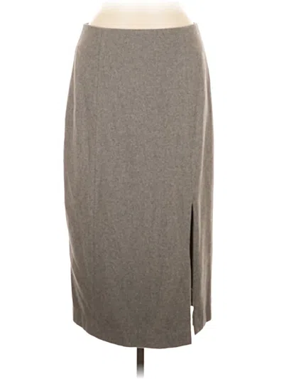 Pre-owned Marina Moscone Collective Casual Skirt In Gray