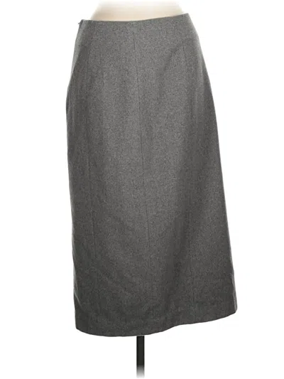 Pre-owned Marina Moscone Collective Formal Skirt In Gray