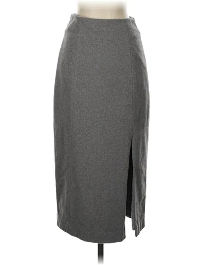 Pre-owned Marina Moscone Collective Formal Skirt In Gray