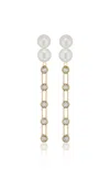 Marina Moscone Crystal Earrings In Gold